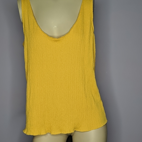 Zara Tops - 🆕 NWOT Zara mustard yellow flowy tank